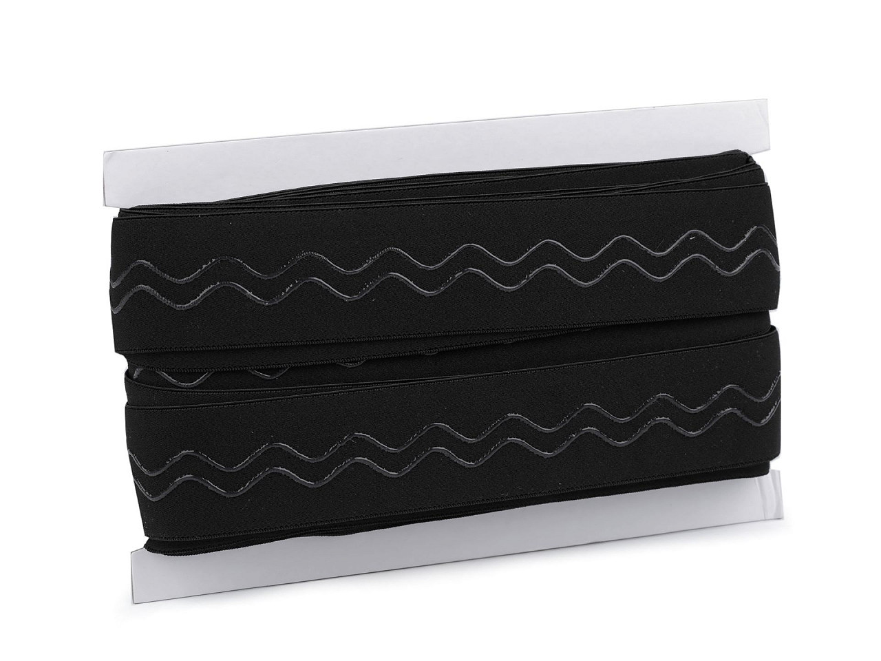 Banda elastica cu silicon latime 50 mm - Negru (1 Metru)