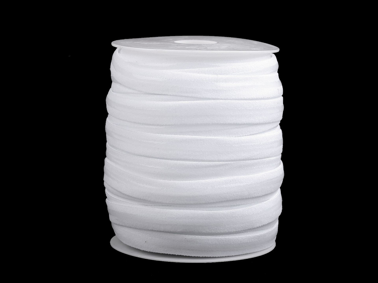 Banda elastica cu silicon  12 mm - Negru (1 Metru)