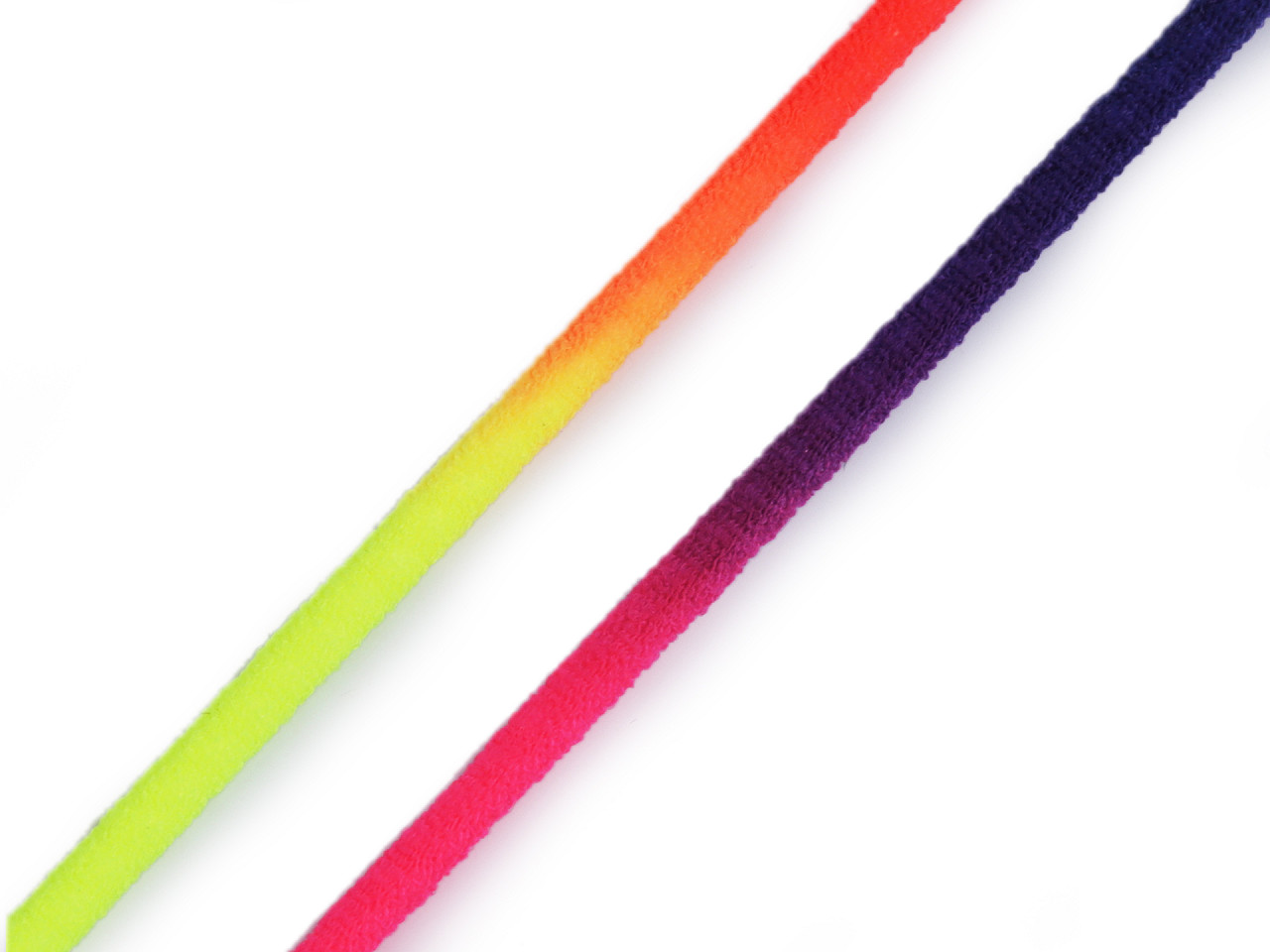 Snur elastic rotund curcubeu ø3 mm moale - Multicolor (1 Metru)