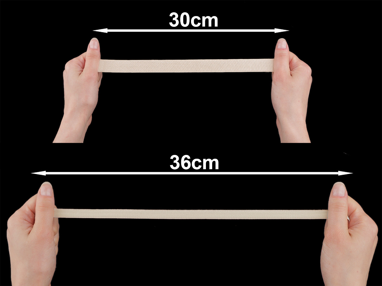 Elastic satinat 20 mm - Off white (90 Metri)