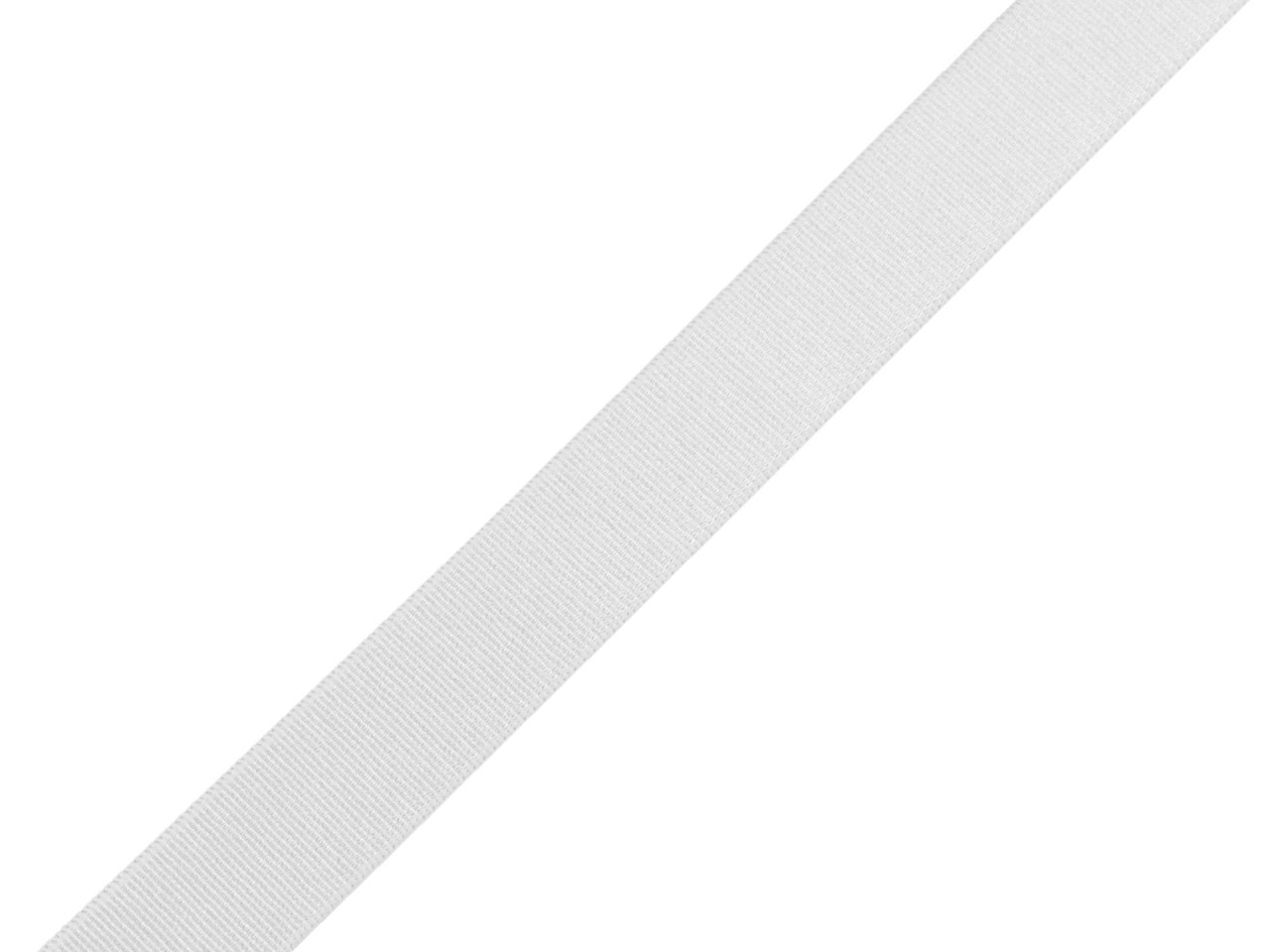 Elastic satinat 15 mm - Alb (10 Metri)