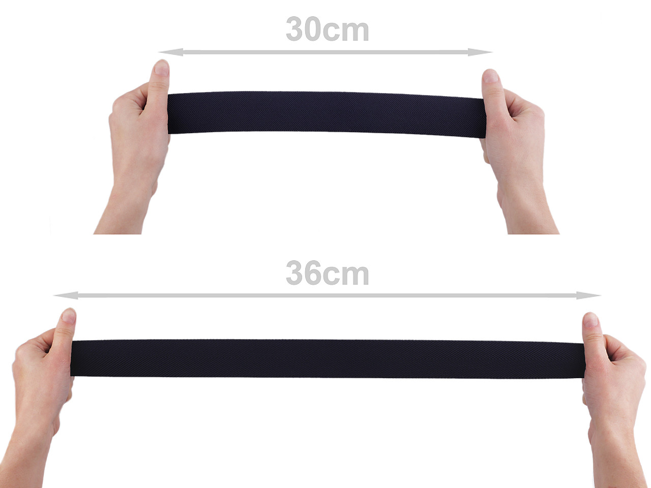 Elastic cu model twill pentru curele si bretele, latime 40 mm - Roșu (1 Metru)