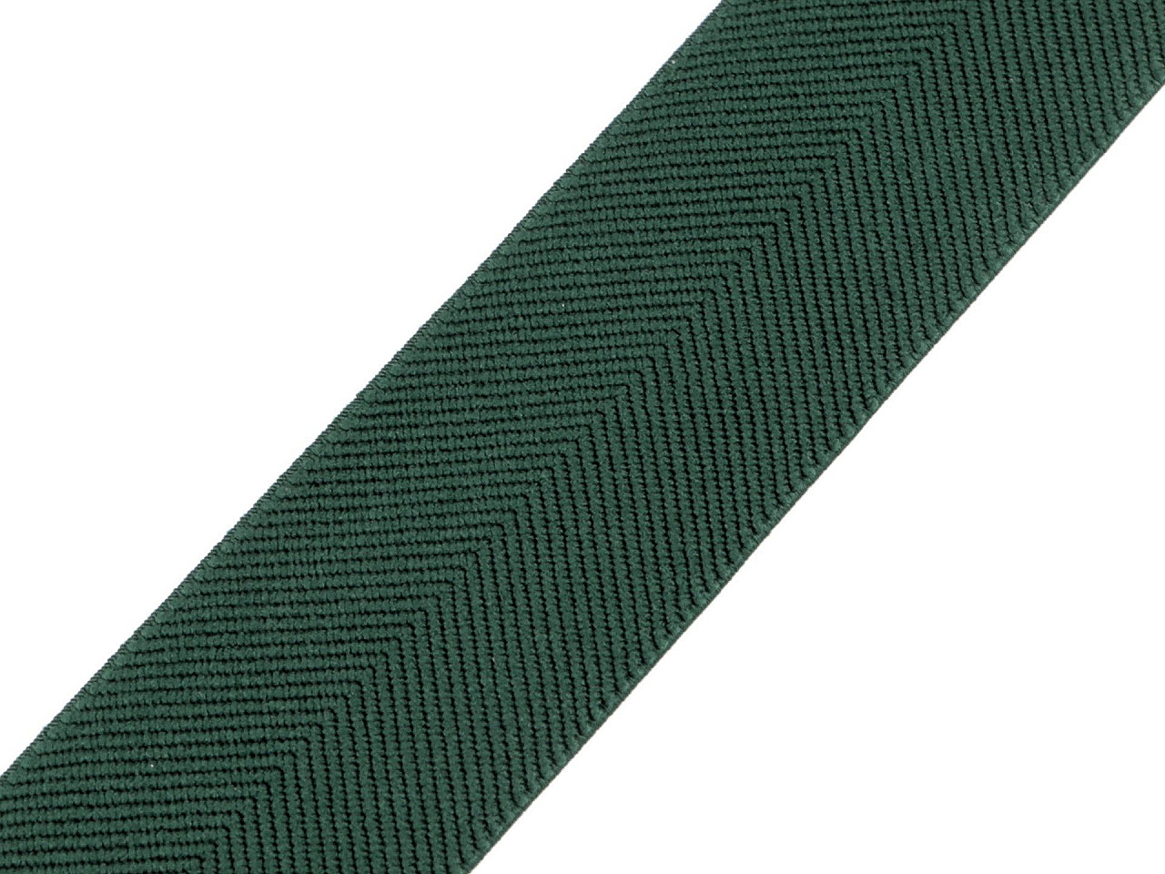 Elastic cu model twill pentru curele si bretele, latime 40 mm - Roșu (1 Metru)