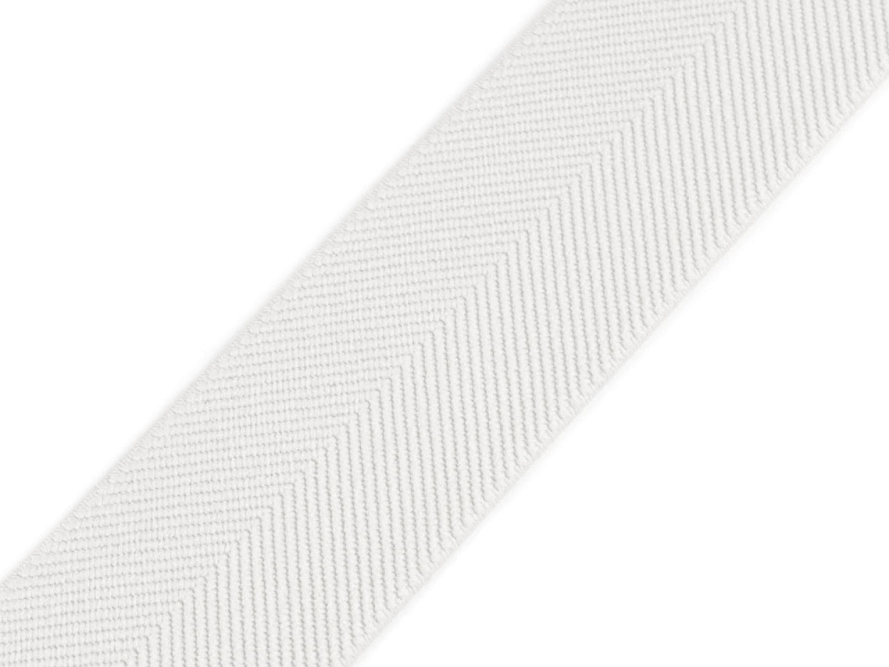 Elastic cu model twill pentru curele si bretele, latime 40 mm - Roșu (1 Metru)