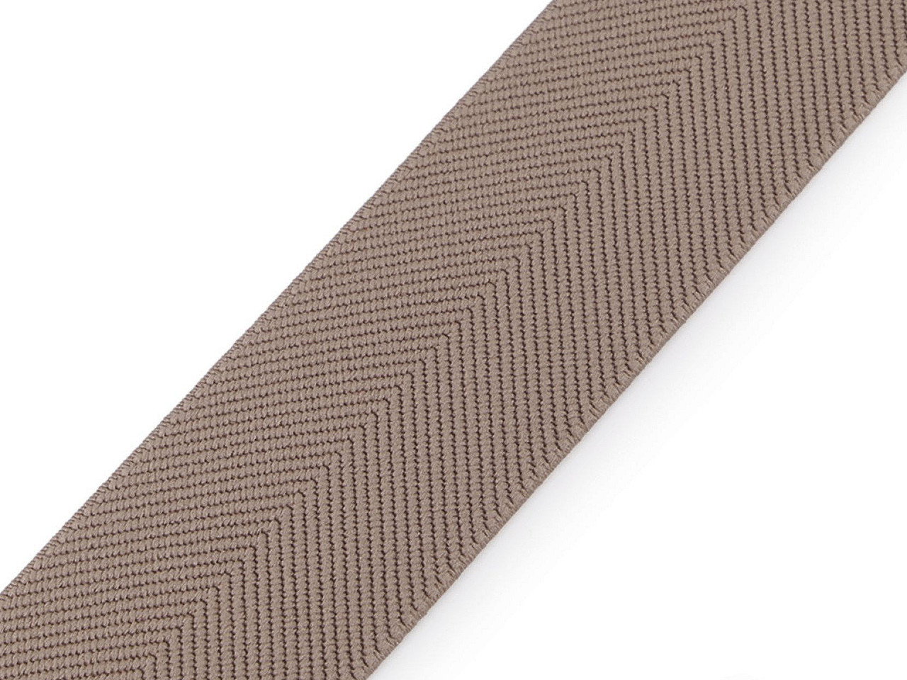 Elastic cu model twill pentru curele si bretele, latime 40 mm - Roșu (1 Metru)