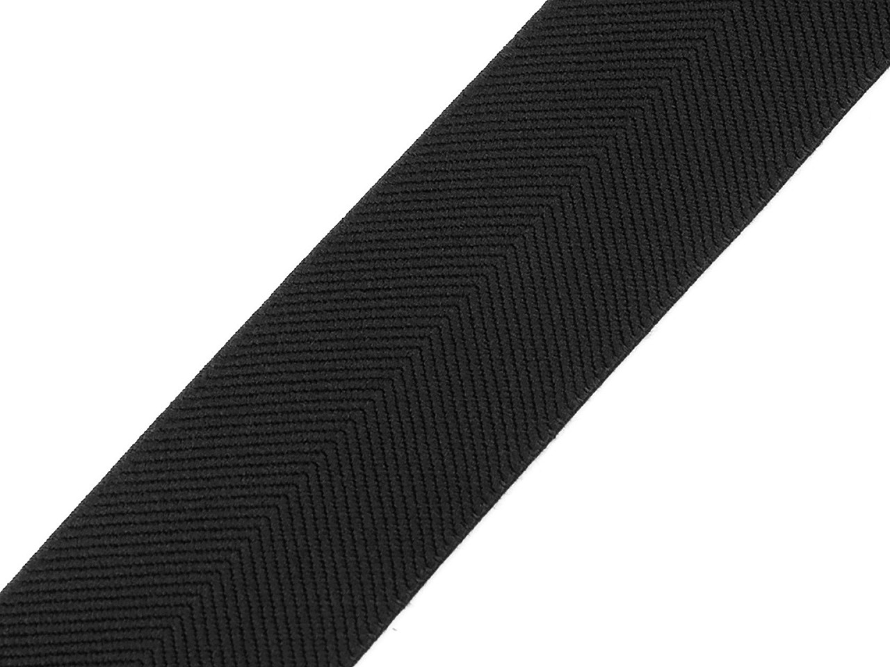 Elastic cu model twill pentru curele si bretele, latime 40 mm - Roșu (1 Metru)