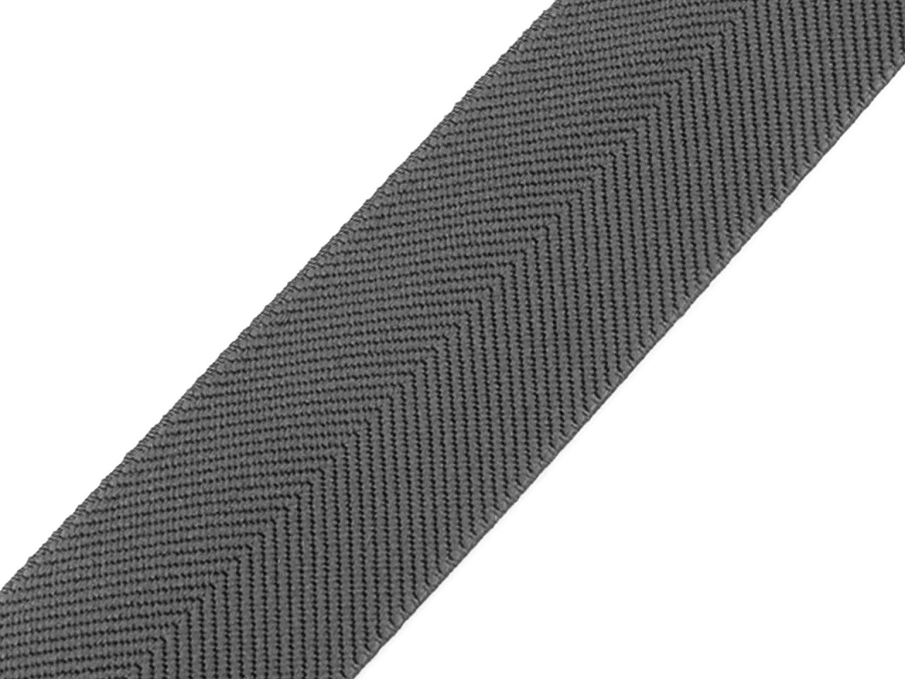 Elastic cu model twill pentru curele si bretele, latime 40 mm - Roșu (1 Metru)