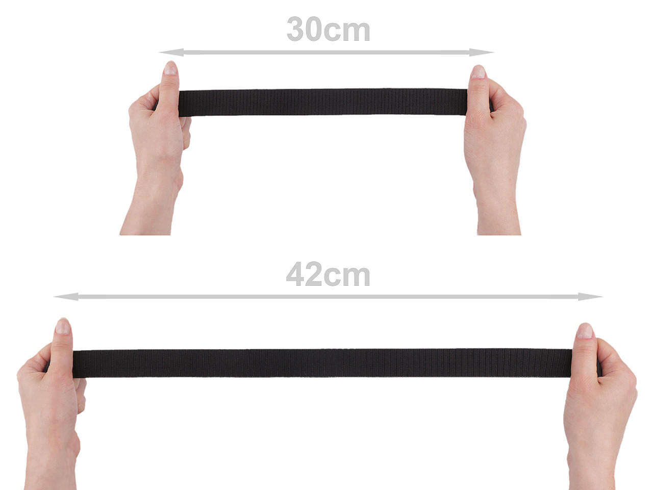 Banda elastica moale 30 mm - Albastru închis (1 Metru)