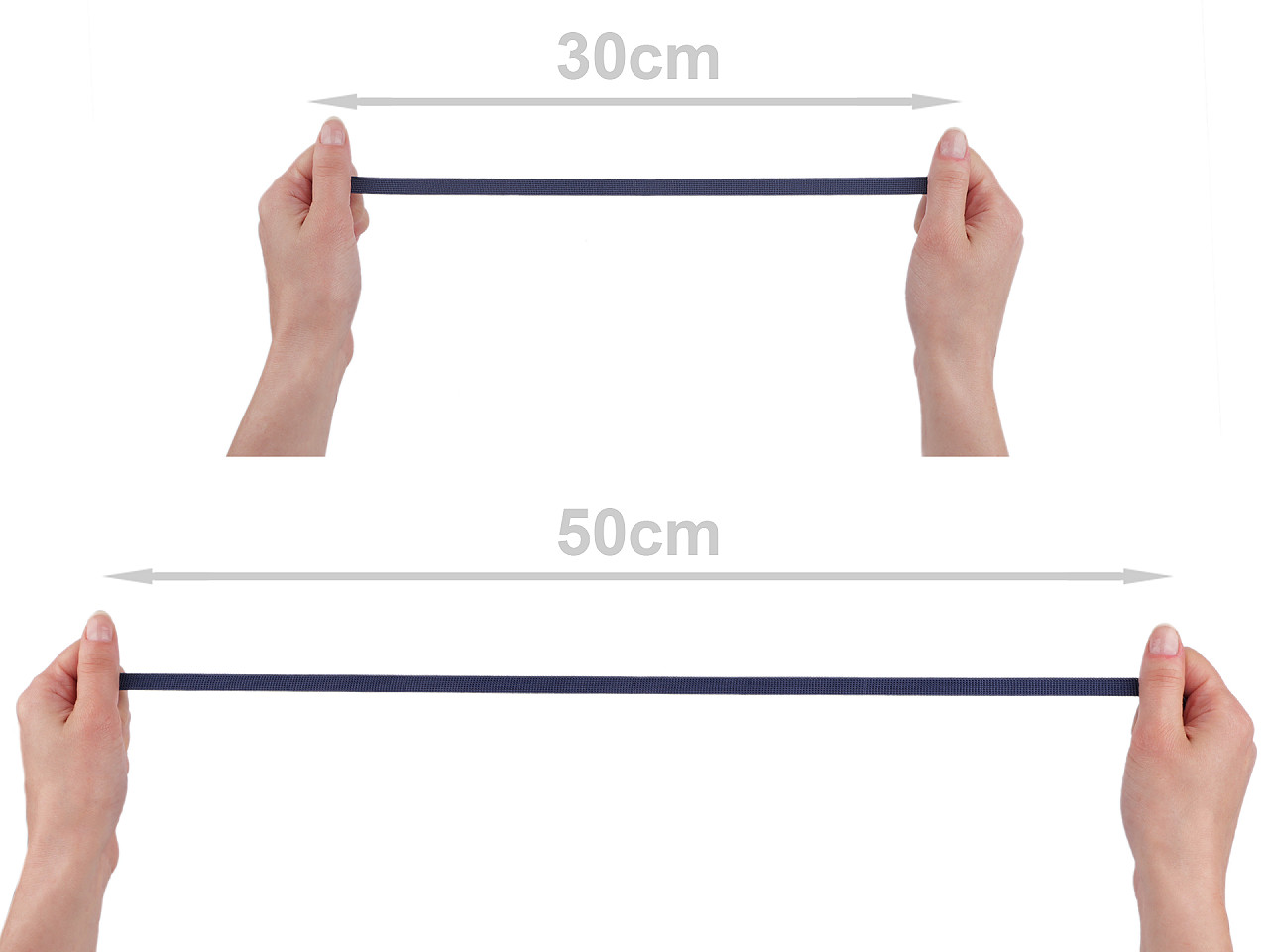 Banda elastica cu silicon 10mm - Verde mentă (18 Metri)