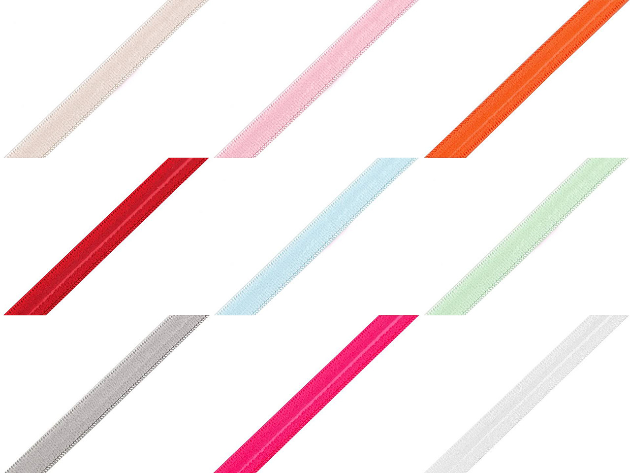 Banda elastica cu silicon 10mm - Verde mentă (18 Metri)