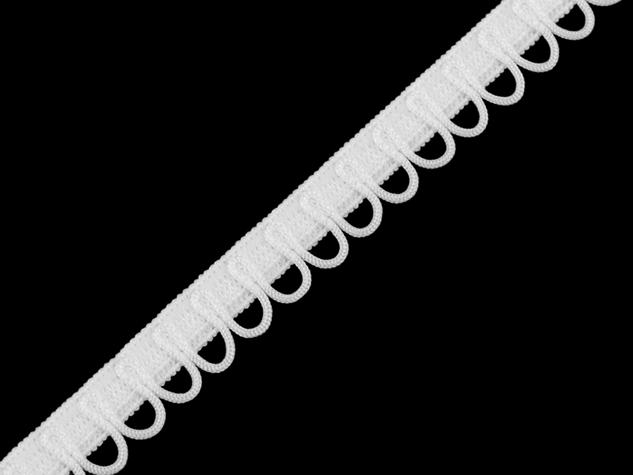 Elastic cu ochrti latime 13 mm - Negru (18 Metri)