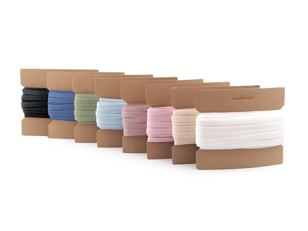 Elastic ripsat / elastic sutien 10 mm - Albastru denim (90 Metri)