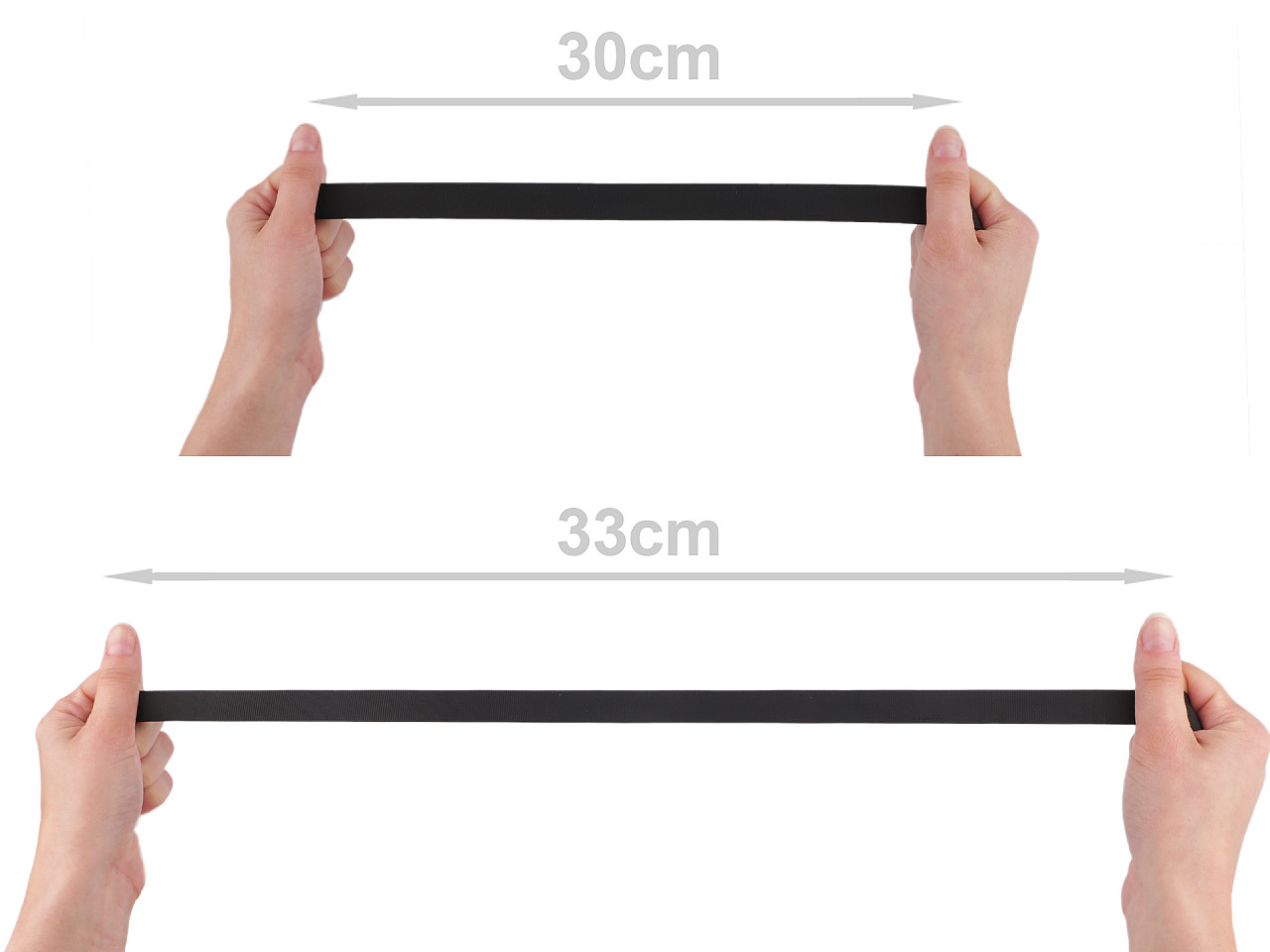 Elastic bretele sutien latime 20 mm - Negru (20 Metri)