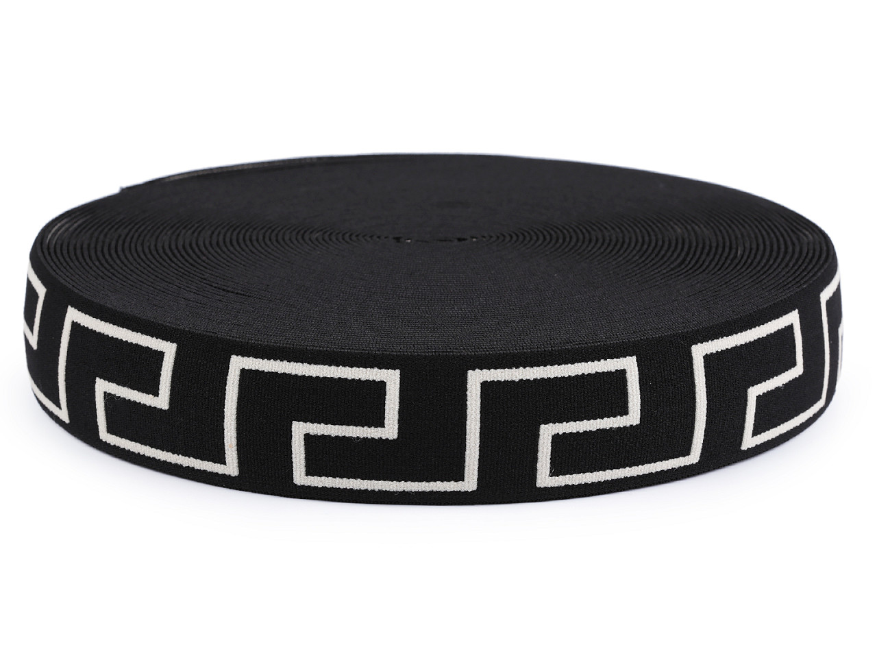 Banda elastica moale, 40 mm - Negru (1 Metru)