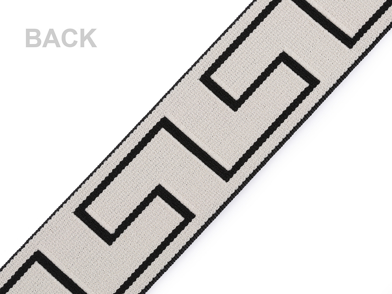 Banda elastica moale, 40 mm - Negru (1 Metru)