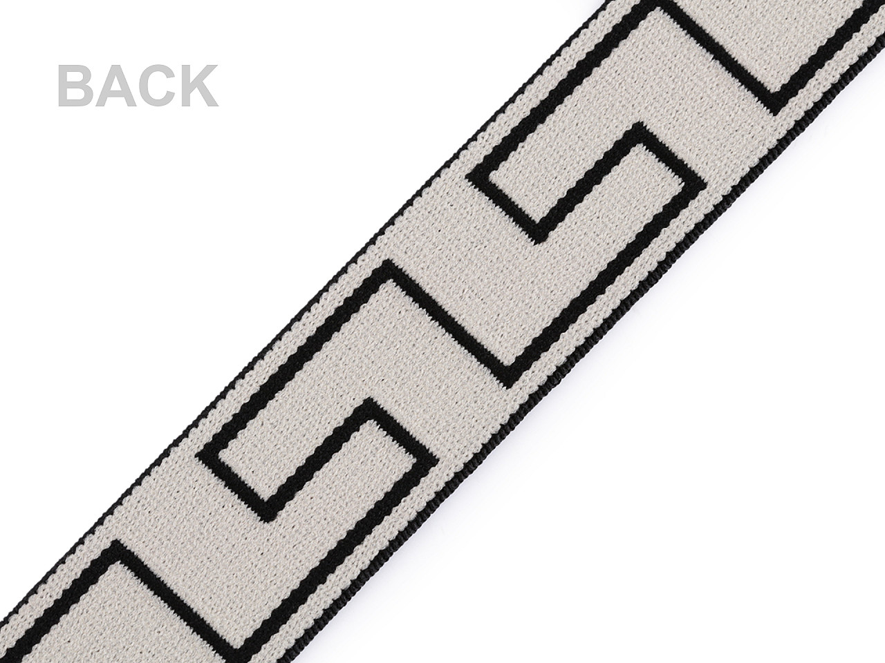 Banda elastica moale, 30 mm - Negru (1 Metru)