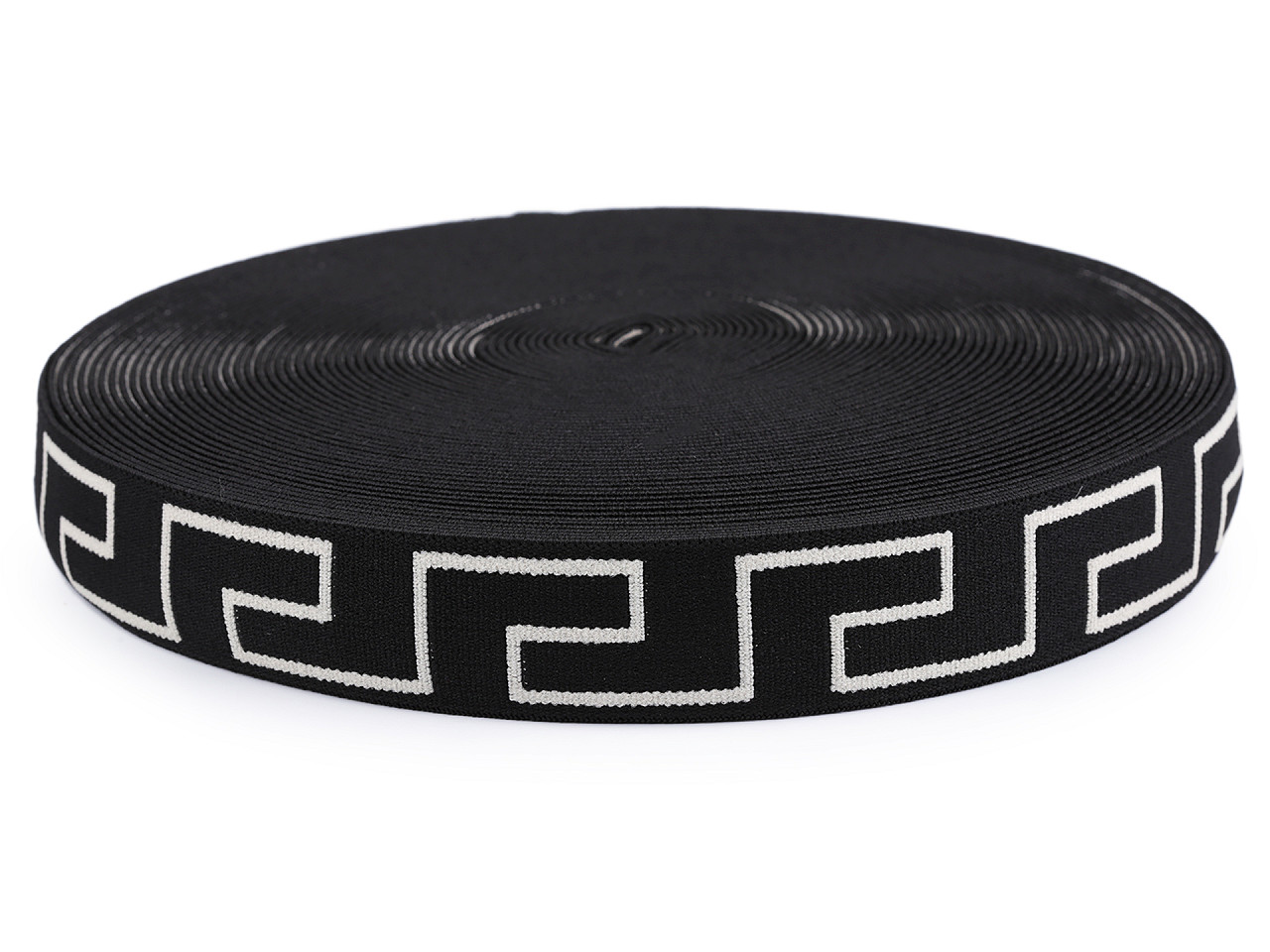 Banda elastica moale, 30 mm - Negru (1 Metru)