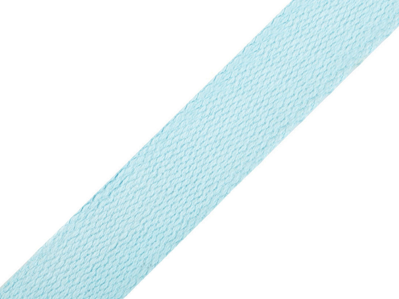 Chingă bumbac, lățime 25 mm - Bleu gheață (25 Metri)