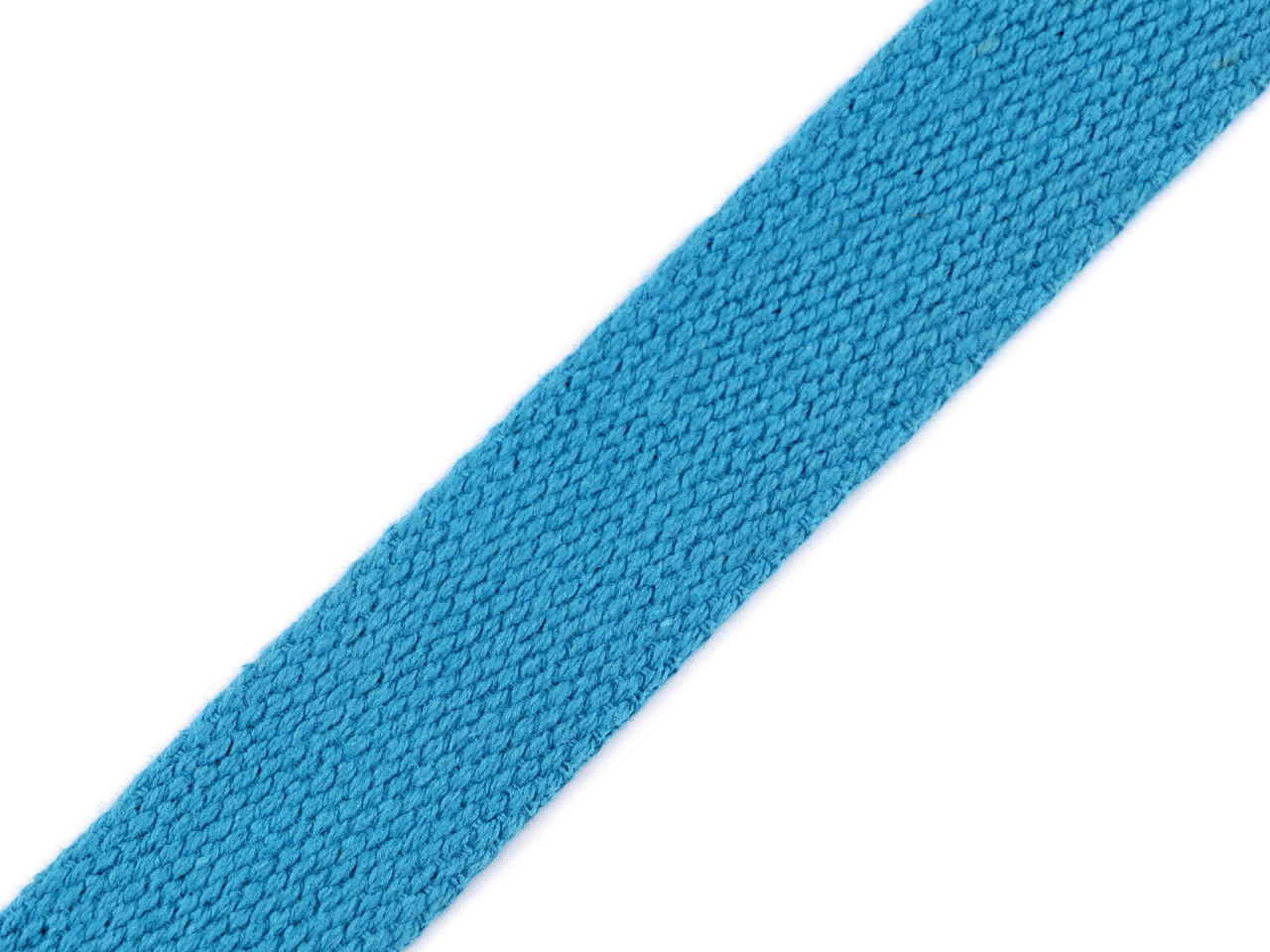 Chingă bumbac, lățime 25 mm - Bleu gheață (25 Metri)