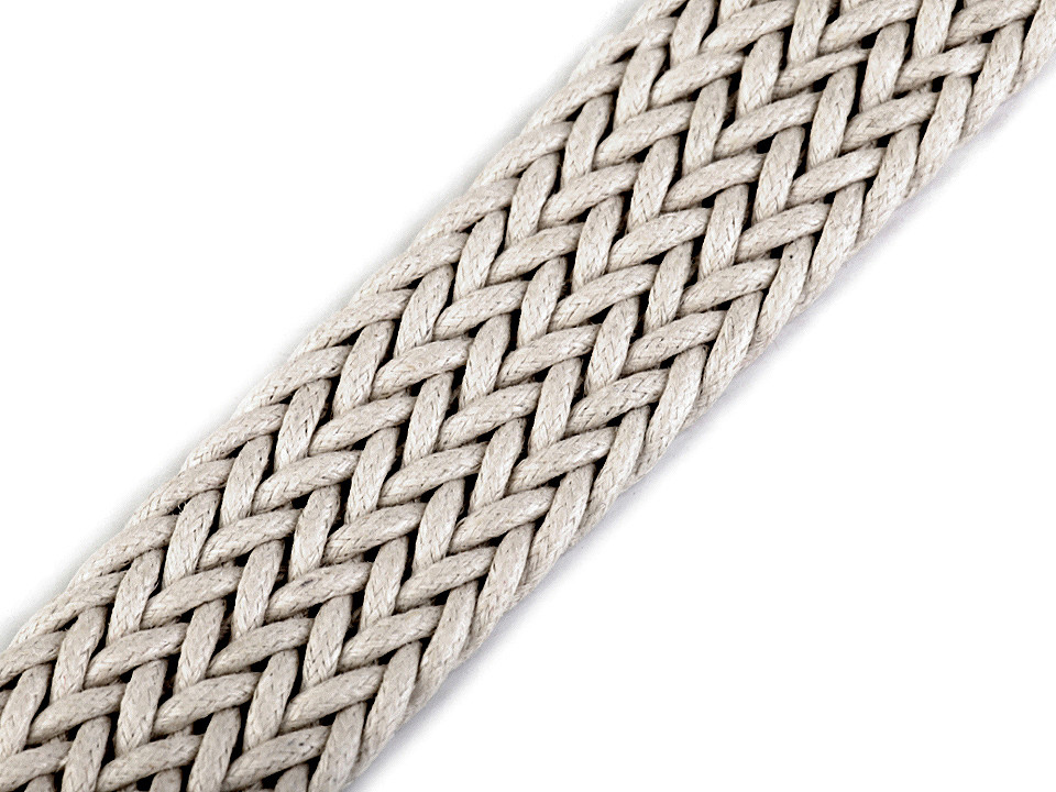 Chingă împletită, lățime 32 mm - Ecru deschis (1 Metru)