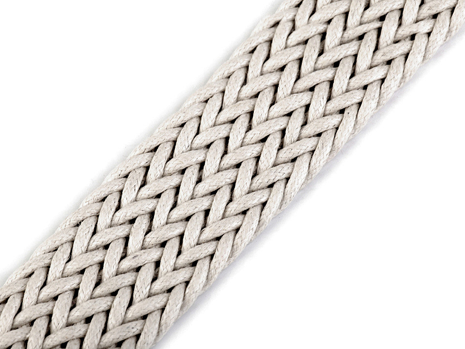 Chingă împletită, lățime 32 mm - Ecru deschis (1 Metru)