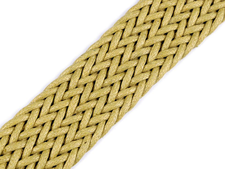 Chingă împletită, lățime 32 mm - Ecru deschis (1 Metru)