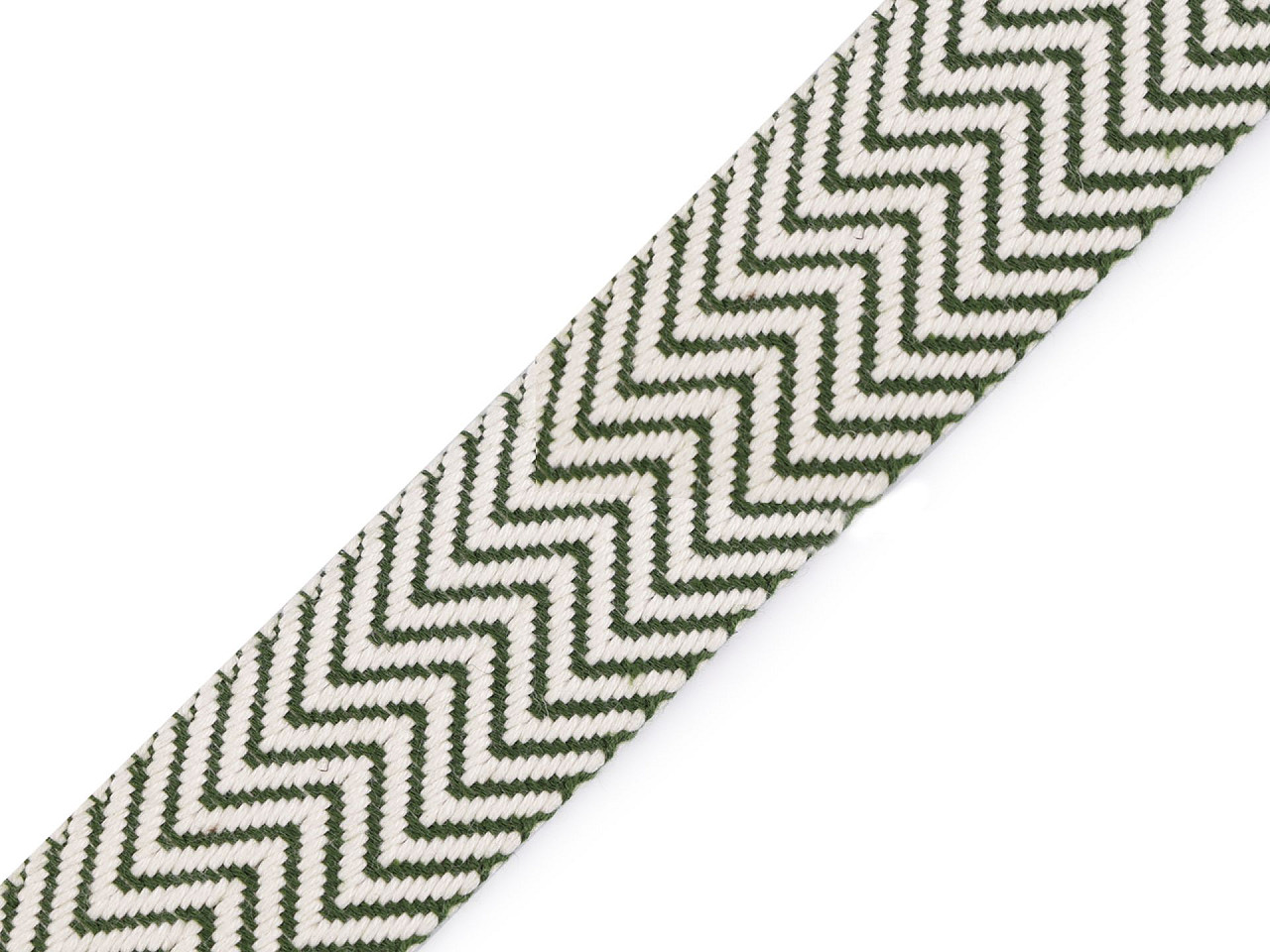 Chingă bumbac, față dublă, lățime 38 mm - Ecru deschis (1 Metru)