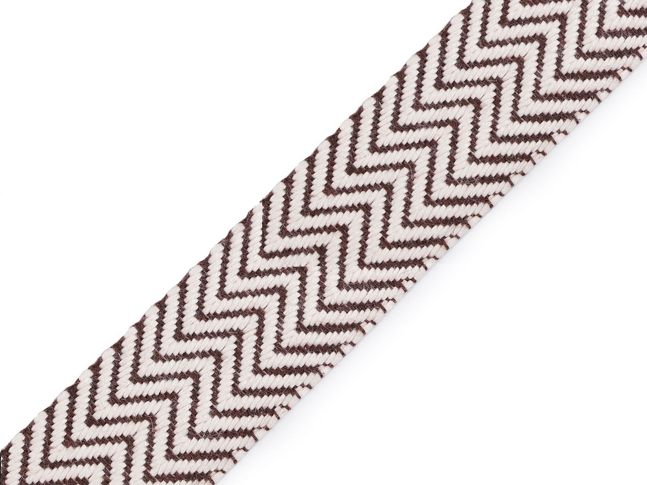 Chingă bumbac, față dublă, lățime 38 mm - Ecru deschis (1 Metru)