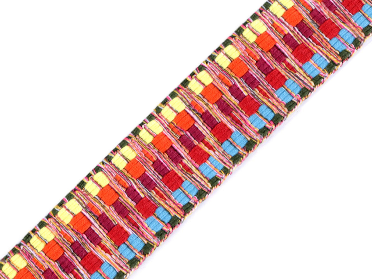 Chingă cu față dublă, lățime 38 mm - Multicolor (1 Metru)