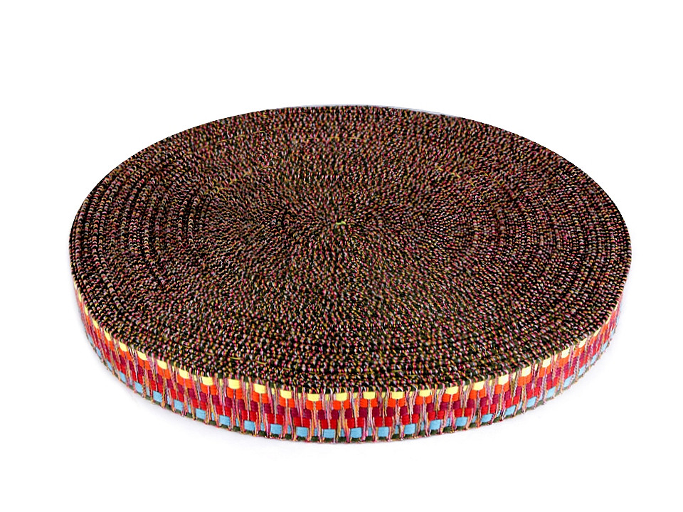 Chingă cu față dublă, lățime 38 mm - Multicolor (1 Metru)