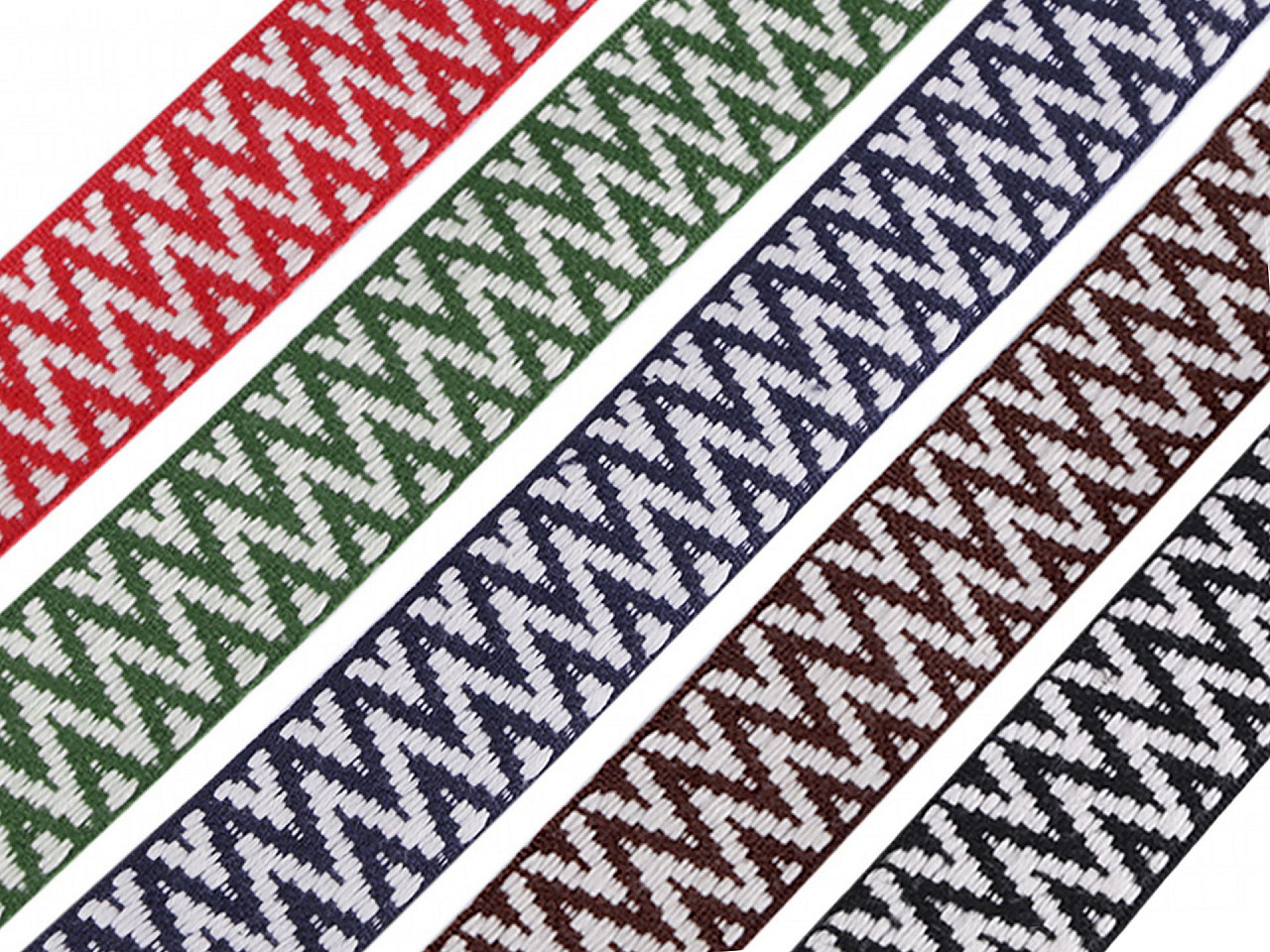 Chingă poliester, față dublă, lățime 38 mm - Maro (1 Metru)