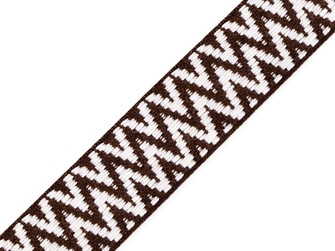 Chingă poliester, față dublă, lățime 38 mm - Maro (1 Metru)