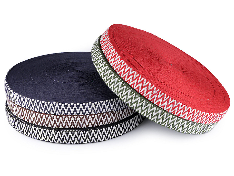 Chingă poliester, față dublă, lățime 38 mm - Maro (1 Metru)