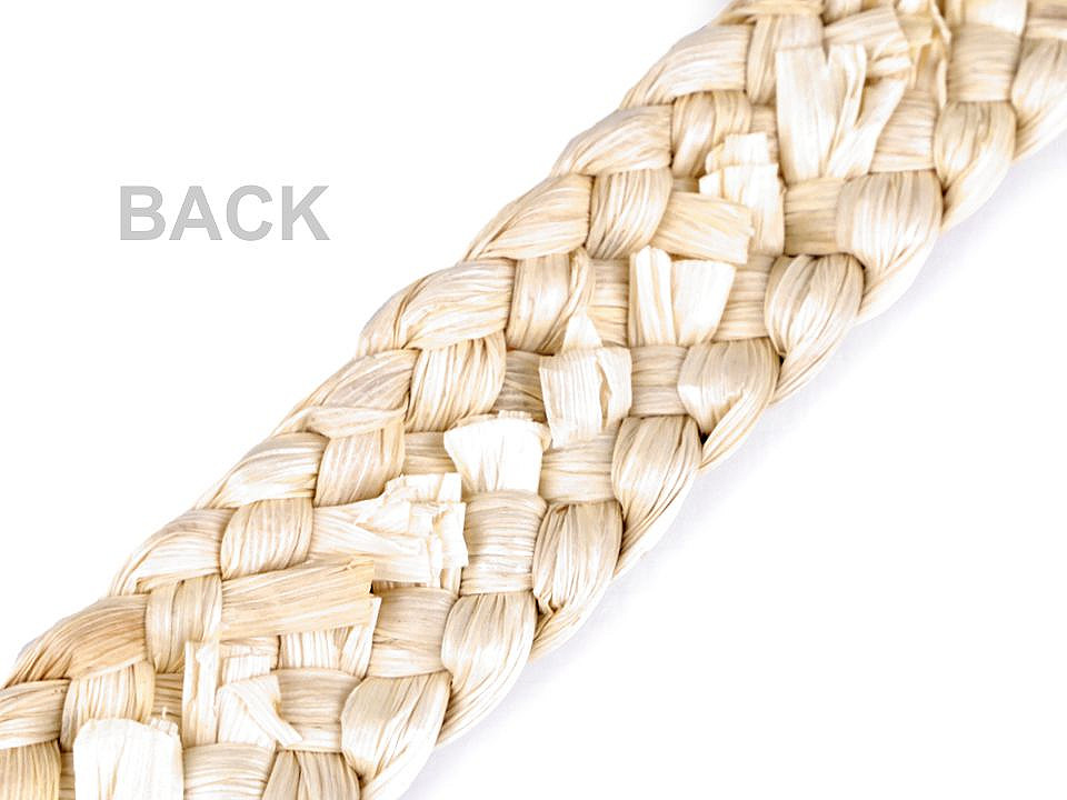 Chingă din pănuşi de porumb, lățime 30-35 mm - Natur (1 Metru)
