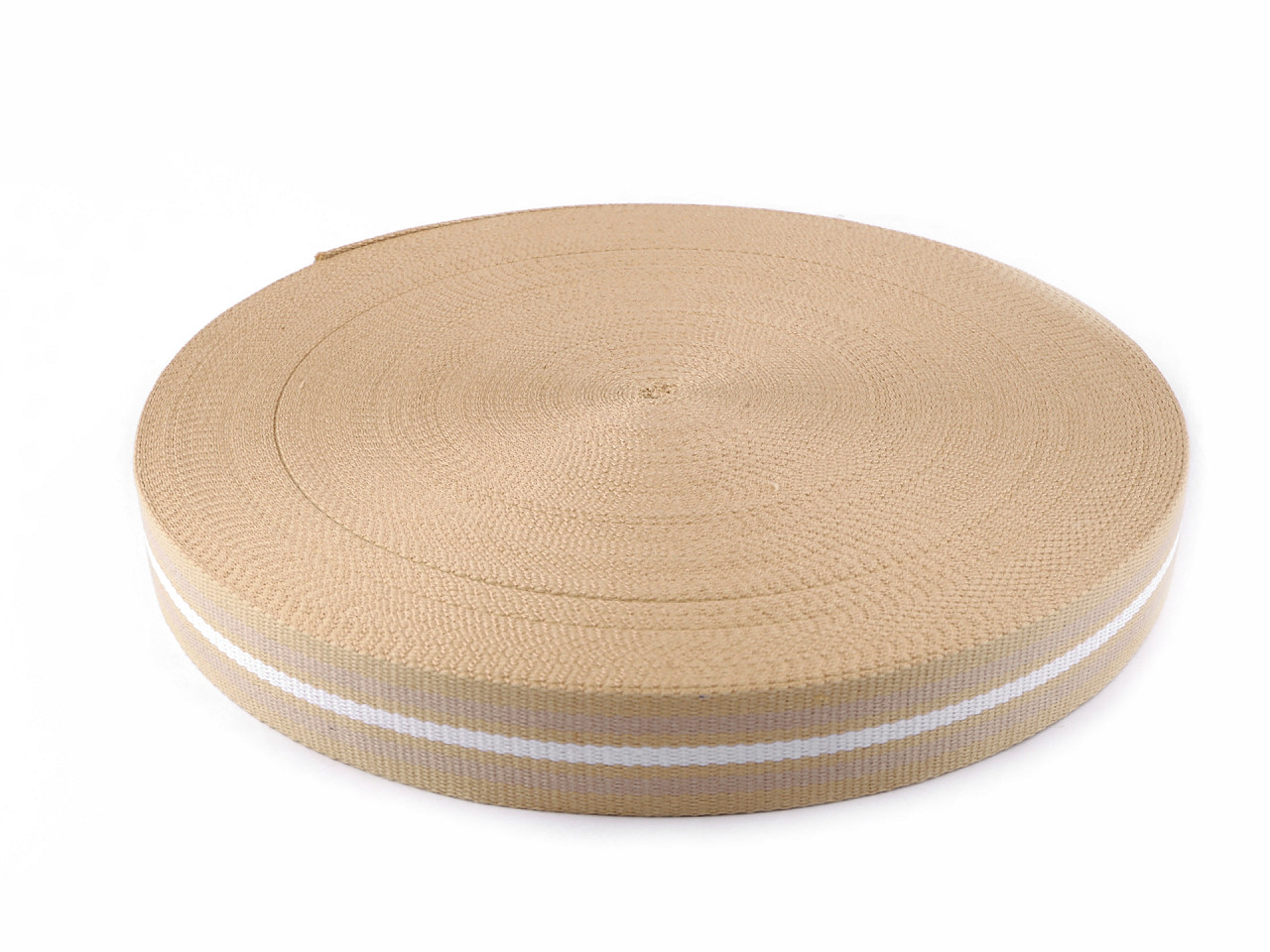 Chingă față dublă, lățime 38 mm - Bej (1 Metru)