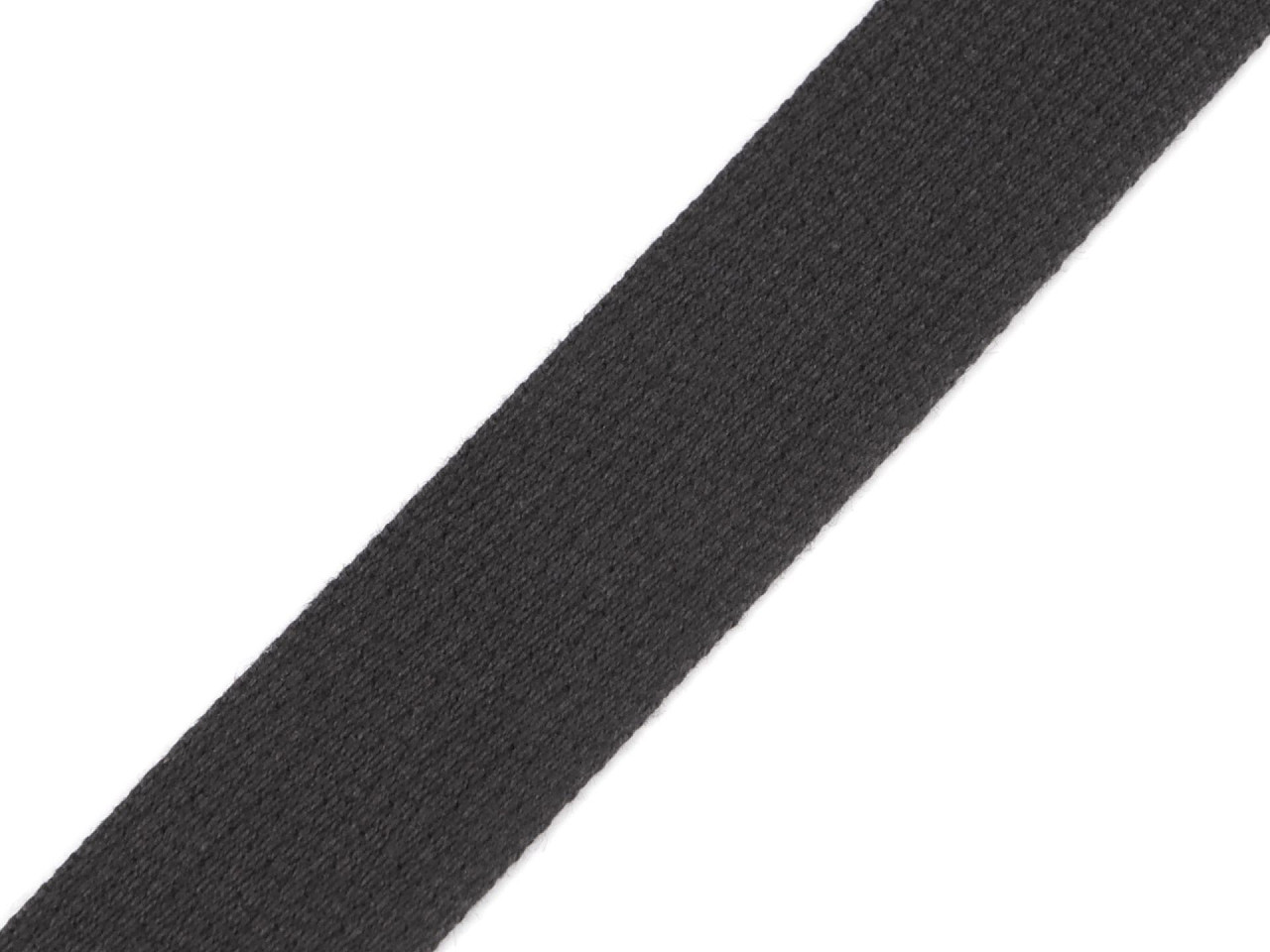 Chinga bumbac latime 25 mm - Negru (50 Metri)