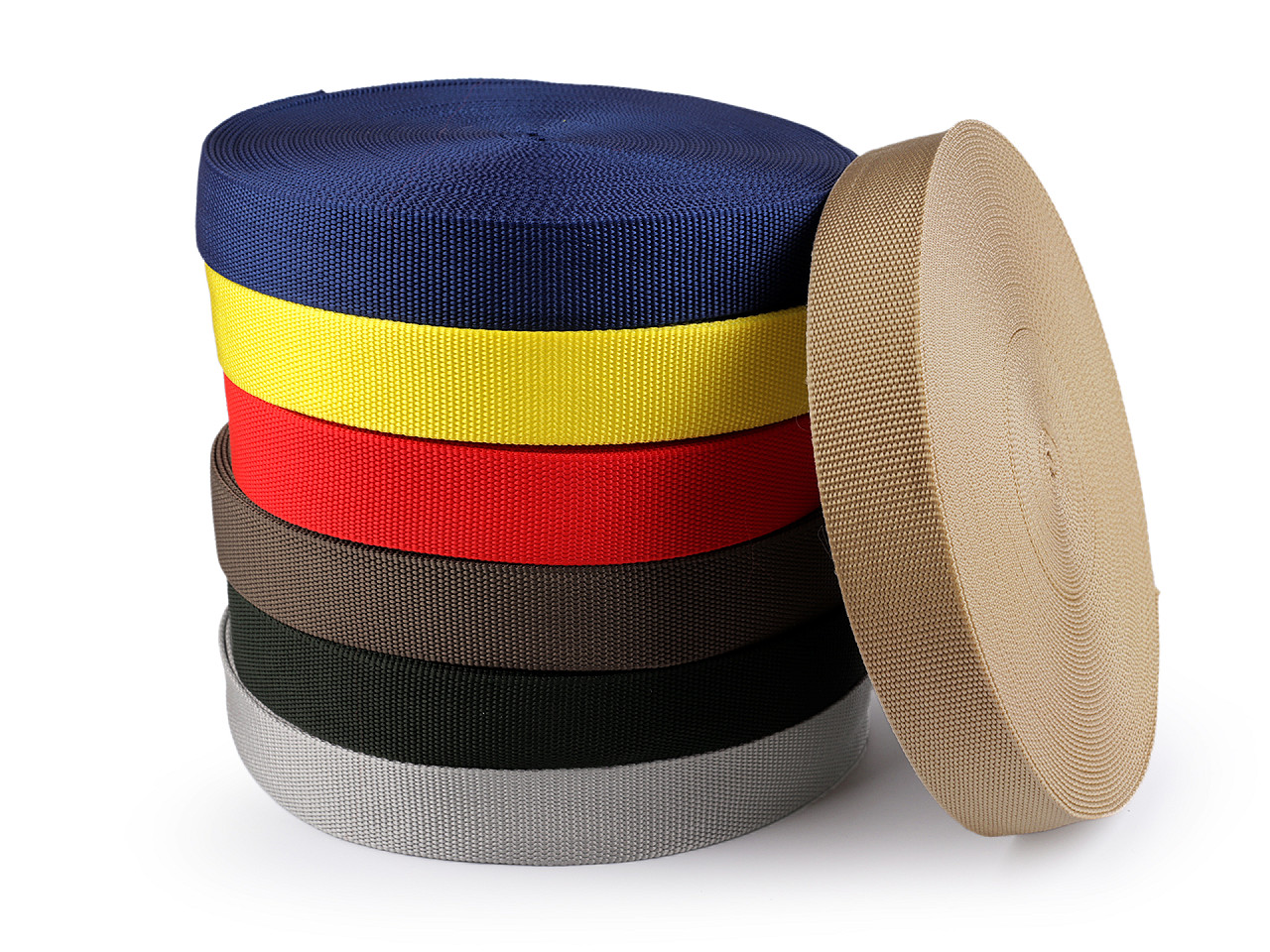 Chinga polipropilena, latime 38 mm - Maro închis (25 Metri)