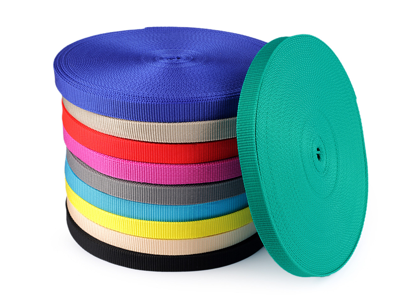 Chinga polipropilena, latime 20 mm - Alb (25 Metri)