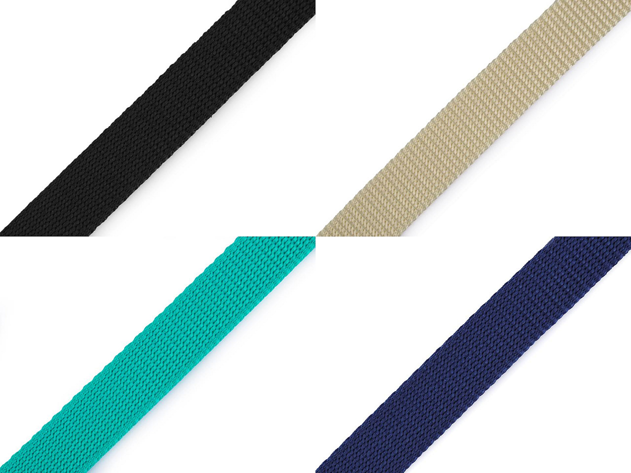 Chinga polipropilena, latime 20 mm - Alb (25 Metri)