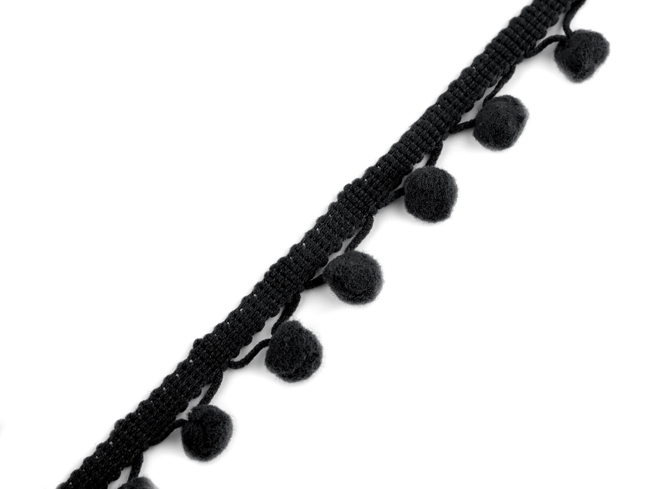 Bandă cu ciucuri, lățime 20 mm - Galben vanilie (1 Metru)