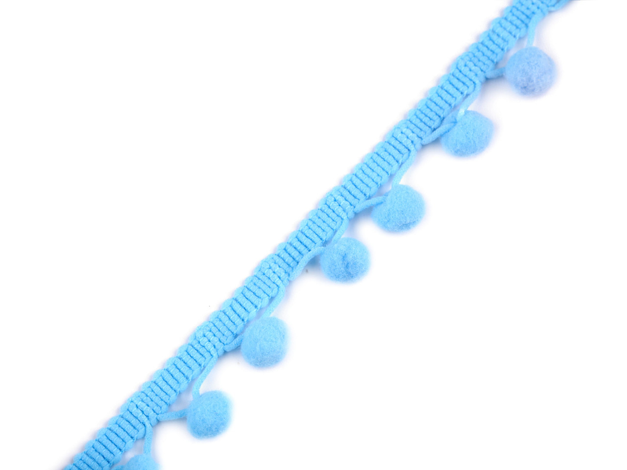 Bandă cu ciucuri, lățime 20 mm - Galben vanilie (1 Metru)