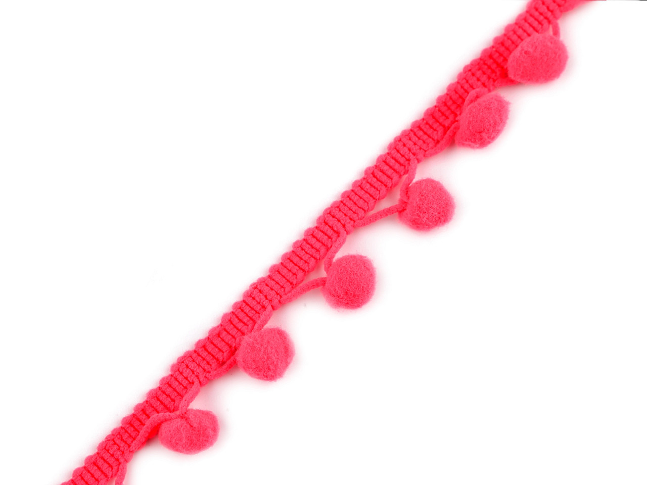 Bandă cu ciucuri, lățime 20 mm - Galben vanilie (1 Metru)