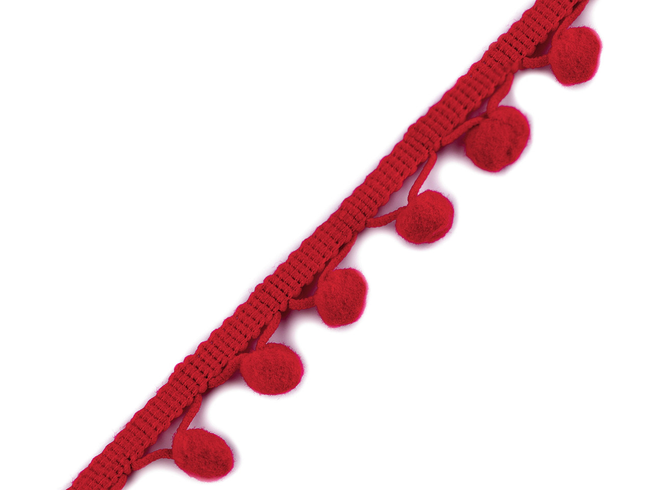 Bandă cu ciucuri, lățime 20 mm - Galben vanilie (1 Metru)