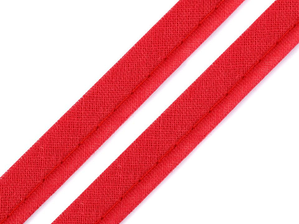 Paspoal / vipușcă bumbac, lățime 12 mm - Ecru deschis (50 Metri)