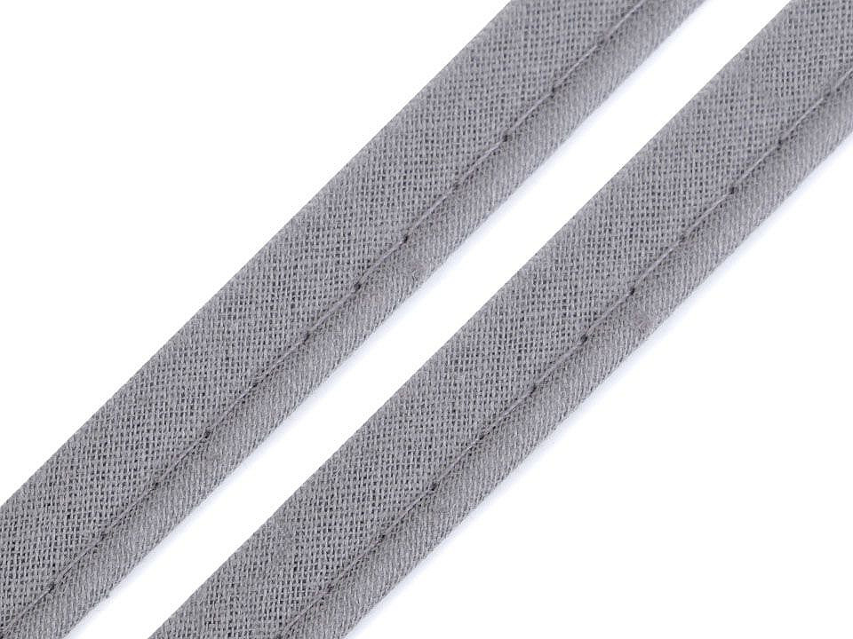 Paspoal / vipușcă bumbac, lățime 12 mm - Ecru deschis (50 Metri)