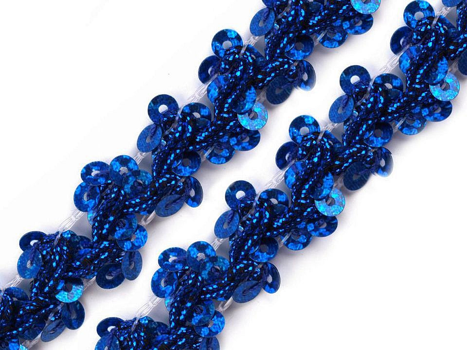 Bandă decorativă cu paiete, lățime 15 mm - Auriu (1 Metru)