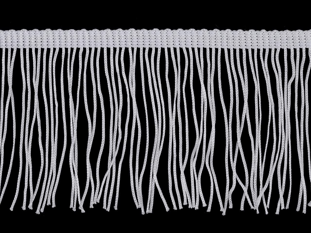 Franjuri, lățime 10 cm - Negru (1 Metru)