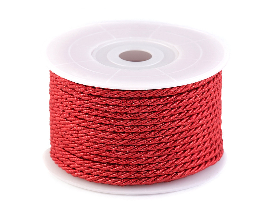 Șnur răsucit lurex, ø3 mm - Argintiu (20 Metri)