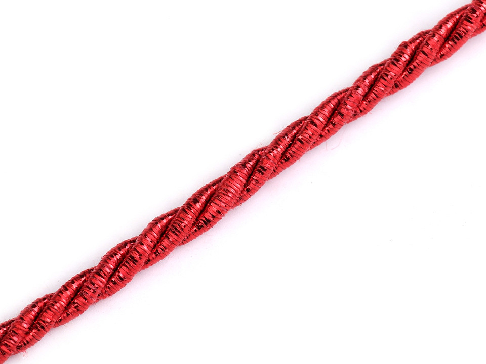 Șnur răsucit lurex, ø3 mm - Argintiu (20 Metri)