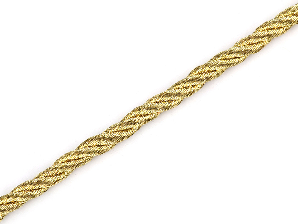 Șnur răsucit lurex, ø2,5 mm - Auriu (20 Metri)